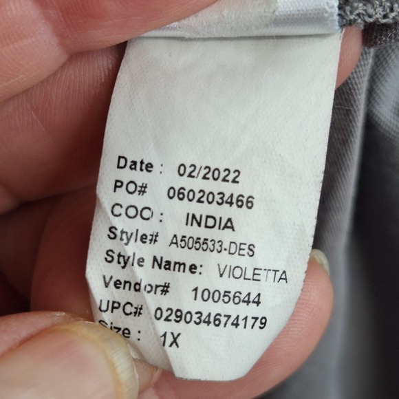 LOGO by Lori Goldstein 1X Tie-Dye Asymmetric Hem Dress December Sky Violetta - Picture 9 of 9